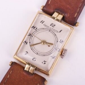 "Jaeger le Coultre" gold mens wristwatch. — image 1
