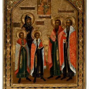 Russian icon of selected Yaroslavl saints. — image 1