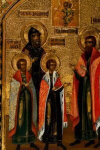 Russian icon of selected Yaroslavl saints. — image 3