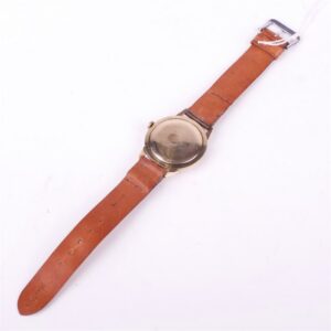 "Sekonda" 9K gold mechanical mens wristwatch with — image 3