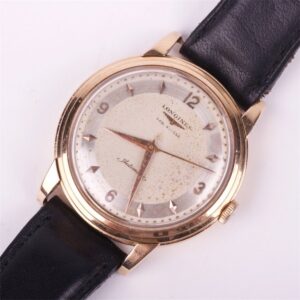 "Longines" gold 18K automaticl mens wristwatch. — image 1