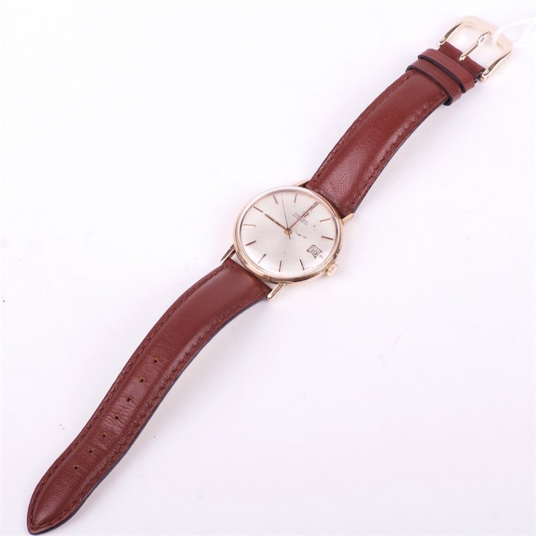 Omega calender automatic gold 18k wristwatch. — image 5