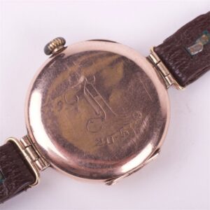 "Rolex" gold 18K mechanical mens wristwatch. — image 4