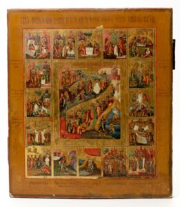 Russian icon of Resurrection. — image 1