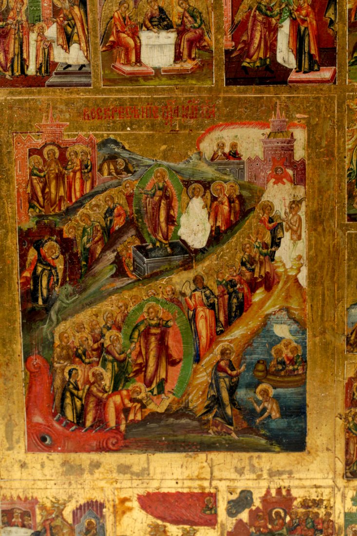 Russian icon of Resurrection. — image 2