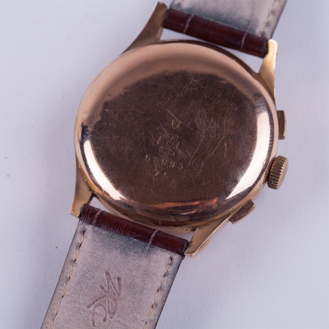 Gold 18k "Wemalux Chronographe Suisse" chronograph — image 3
