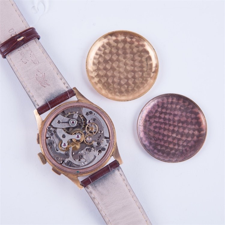 Gold 18k "Wemalux Chronographe Suisse" chronograph — image 6