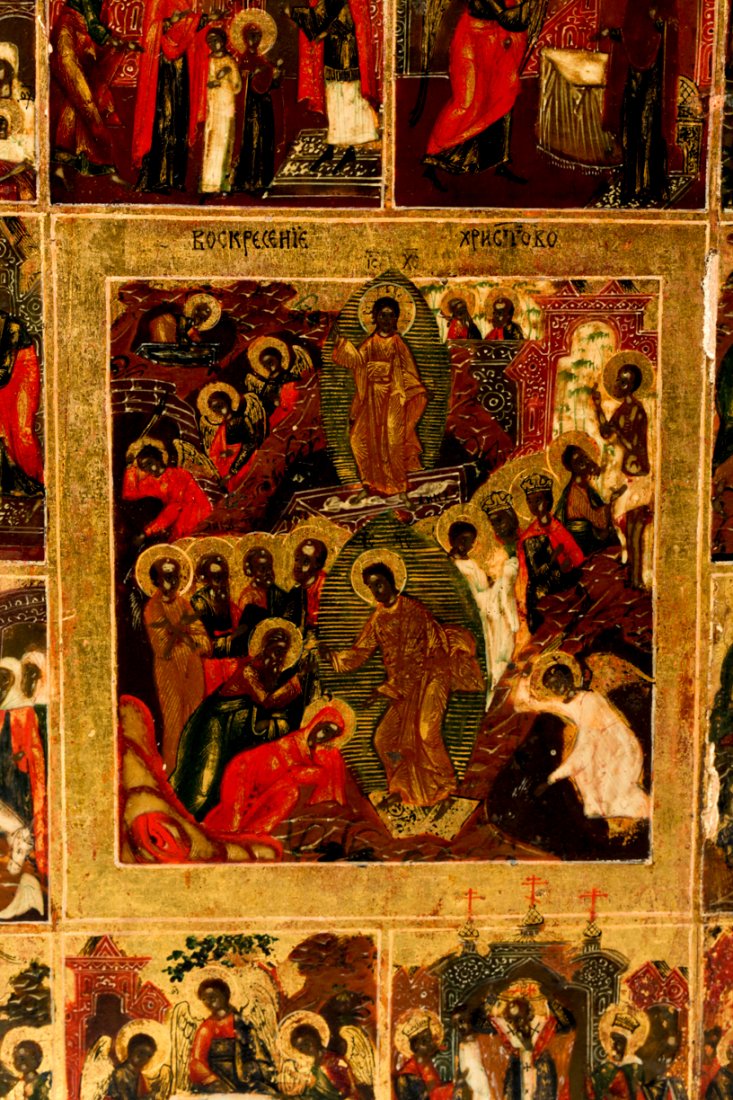 Russian icon of Resurrection. — image 2