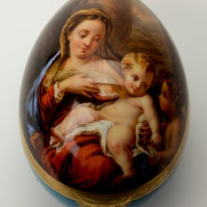Russian porcelain easter egg. Signed Fedor Tarachkov. — image 1