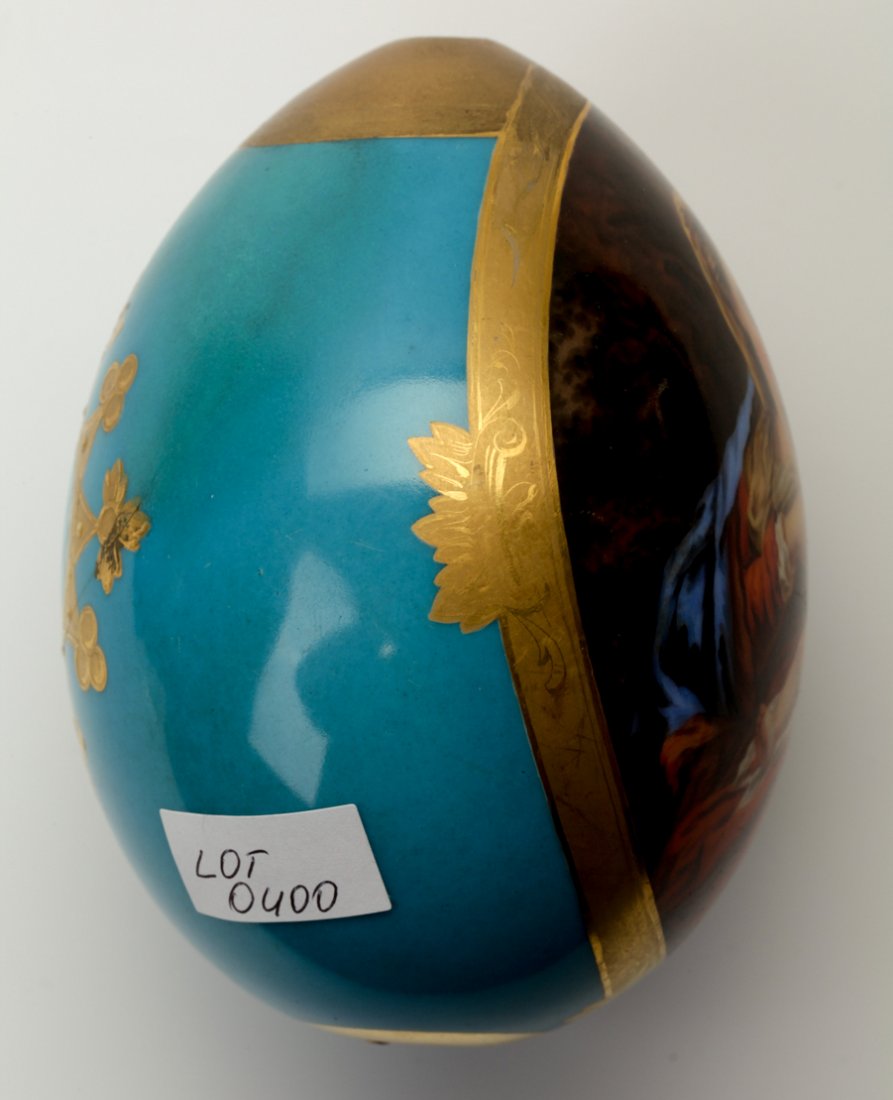 Russian porcelain easter egg. Signed Fedor Tarachkov. — image 5