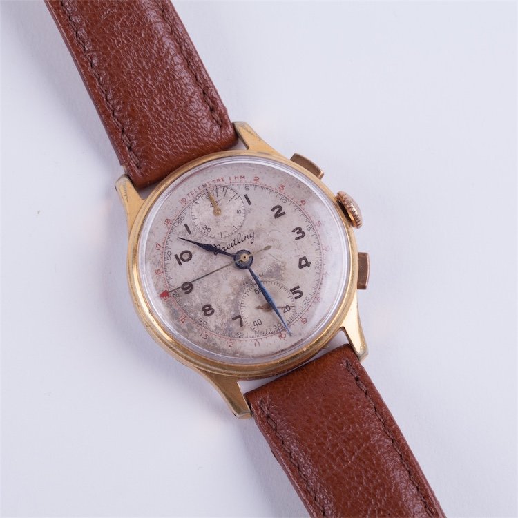"Breitling" chronograph and telemetry mens wristwatch. — image 1