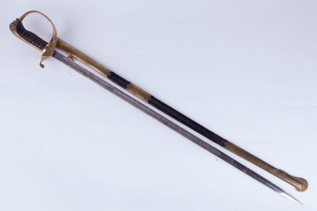Swedish navy officer sword model 1860 year. — image 5