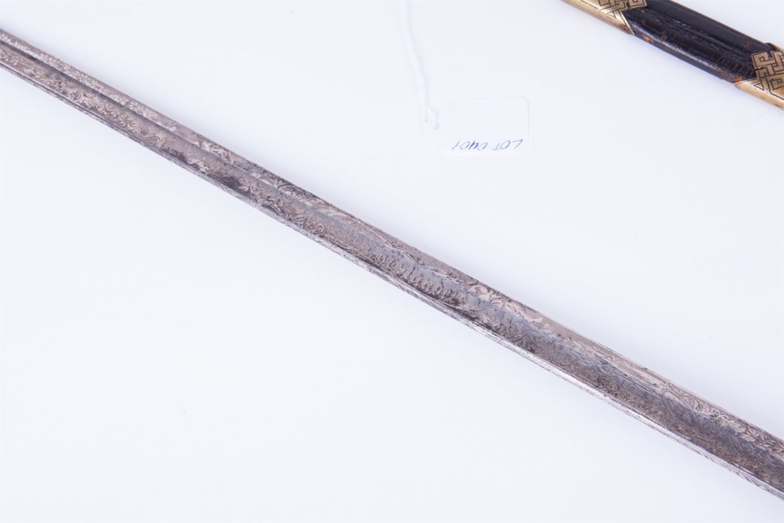 Swedish navy officer sword model 1860 year. — image 6