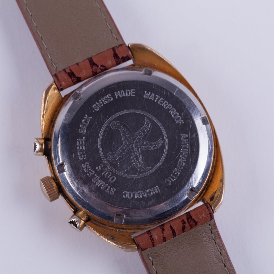 Dreffa Rectangular calender chronograph wristwatch. — image 2