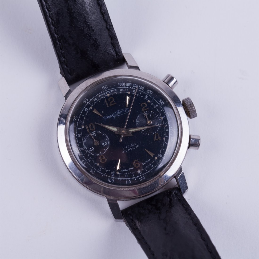 "Jean Guillemin" chronograph wristwatch. — image 1