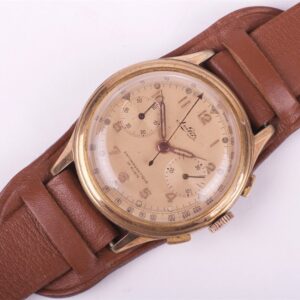"Leda" gold plated mens wristwatch. — image 1