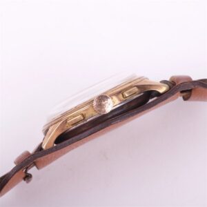 "Leda" gold plated mens wristwatch. — image 3