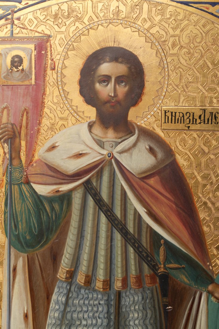 Russian icon of Saint Alexander. — image 2