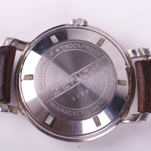 "Zenith" metal mechanical mens wristwatch. — image 4