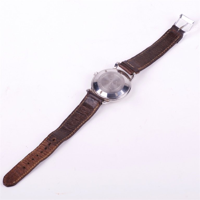 "Zenith" metal mechanical mens wristwatch. — image 5