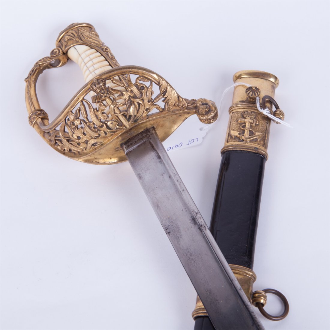 Danish navy officer sword. — image 1