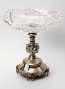 Russian silver and cut glass vase. — image 1