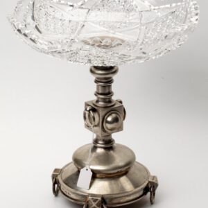 Russian silver and cut glass vase. — image 1