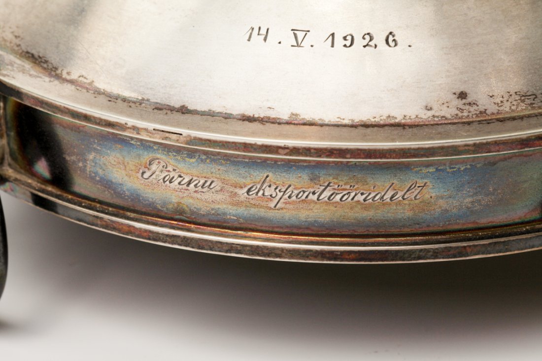 Russian silver and cut glass vase. — image 2
