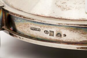 Russian silver and cut glass vase. — image 3