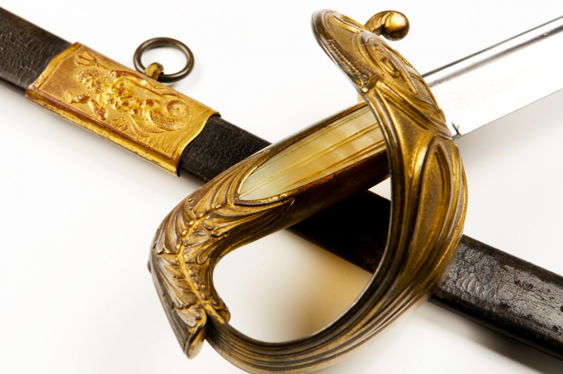Extremely rare Danish navy officer sword. — image 2