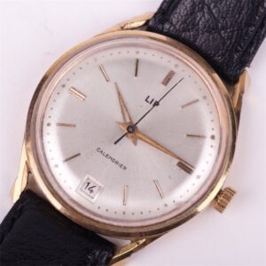 "Lip" metal mechanical mens wristwatch with calendar. — image 1
