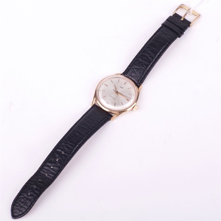 "Lip" metal mechanical mens wristwatch with calendar. — image 2