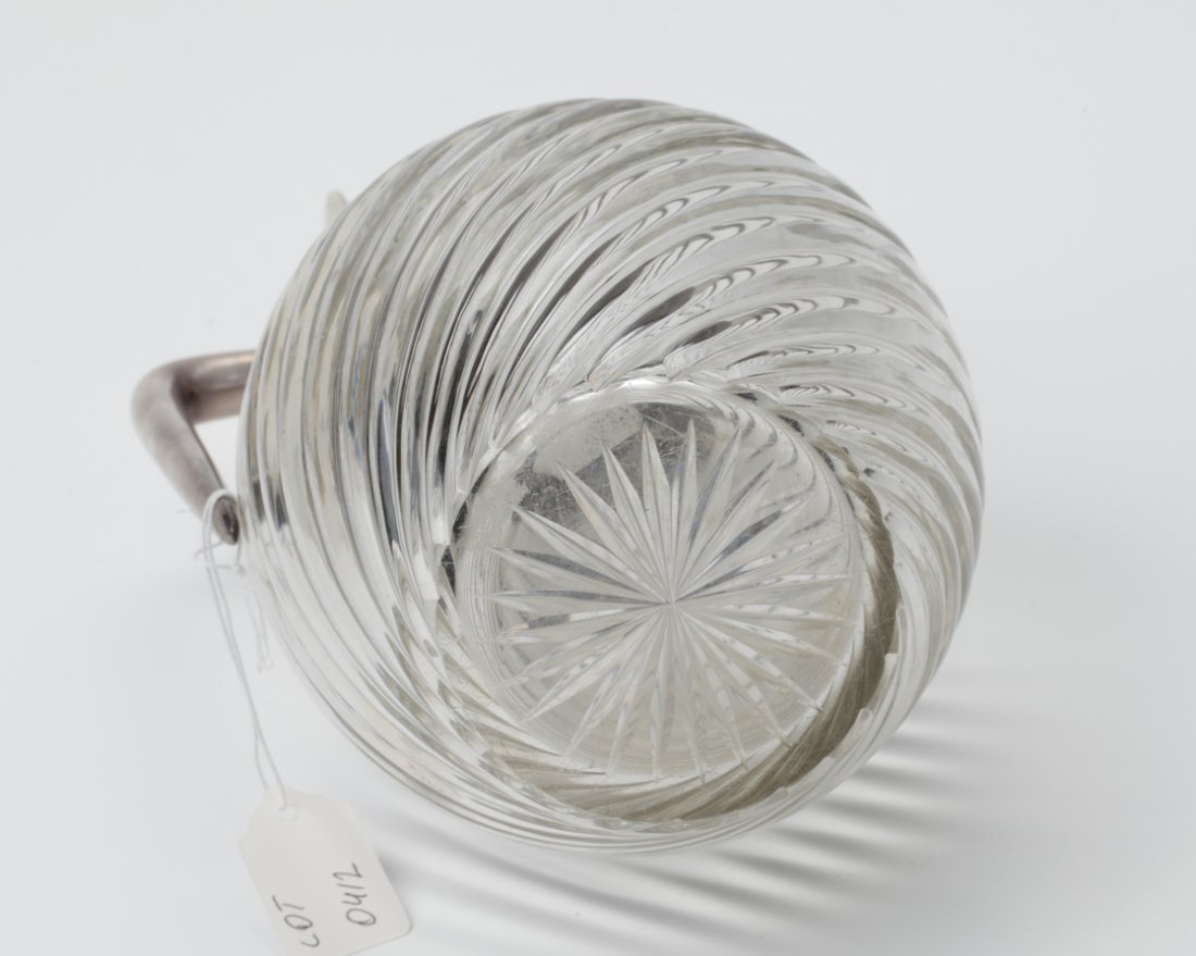 Russian silver and glass decanter. — image 5