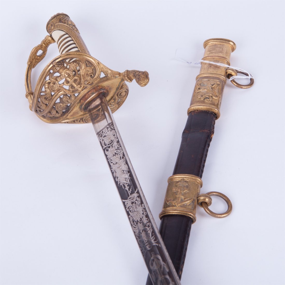Norwegian navy officer sword. Model 1842y. — image 1