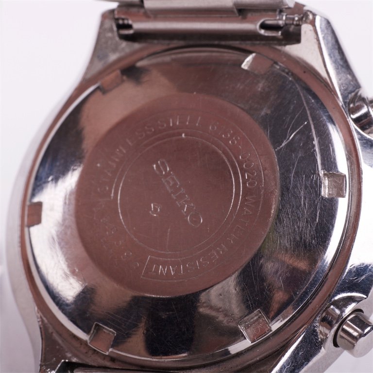 "Seiko" automatic Chronograph mens wristwatch. — image 4
