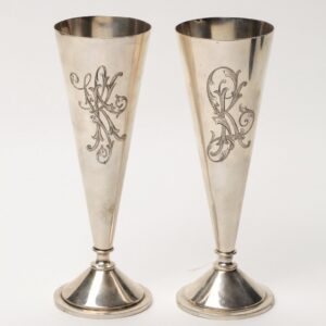 Pair of russian silver wedding goblets. — image 1