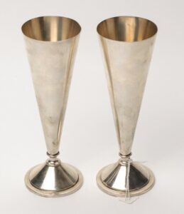 Pair of russian silver wedding goblets. — image 2