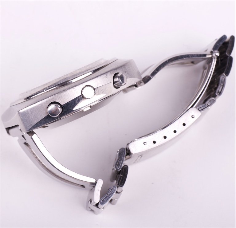 "Seiko" automatic chronograph mens wristwatch with — image 2