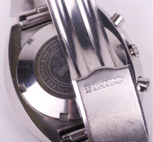 "Seiko" automatic chronograph mens wristwatch with — image 4