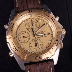 New quarz mens chronogtaph "Seiko" with alarm in a box. — image 2