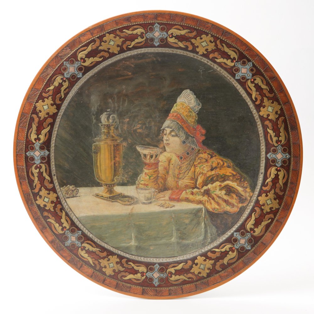Russian decorative plate. — image 1