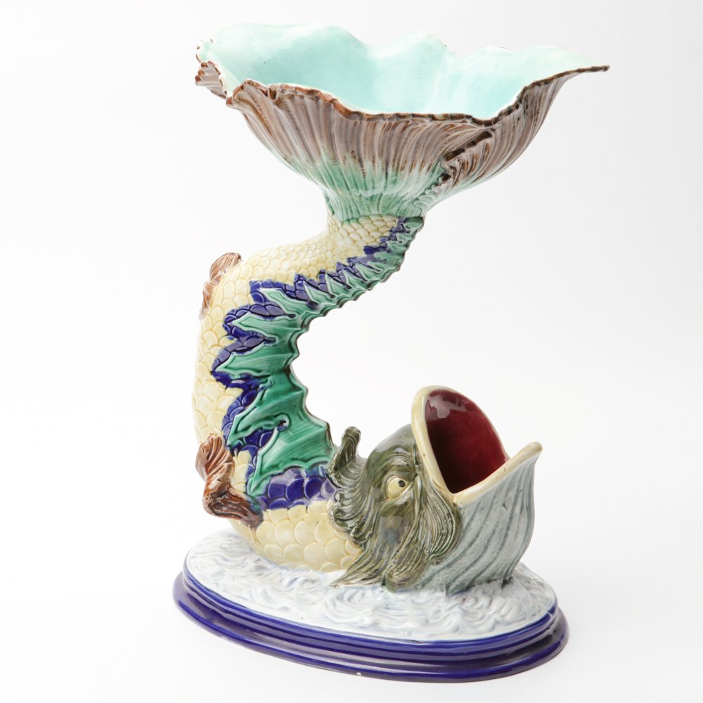 Russian Vase in the shape of dolphin. — image 1