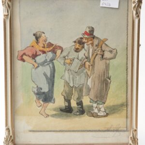 Russian painting on the Russian peasant life theme. — image 1