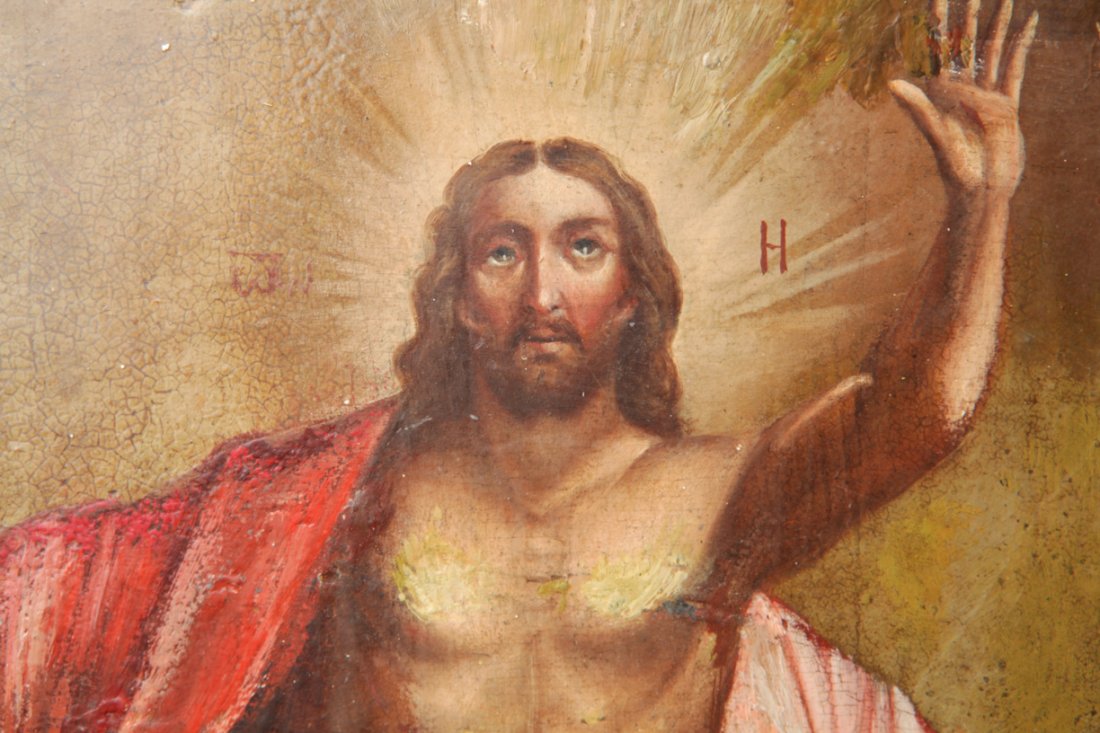 Russian rounded icon of resurrection. — image 4