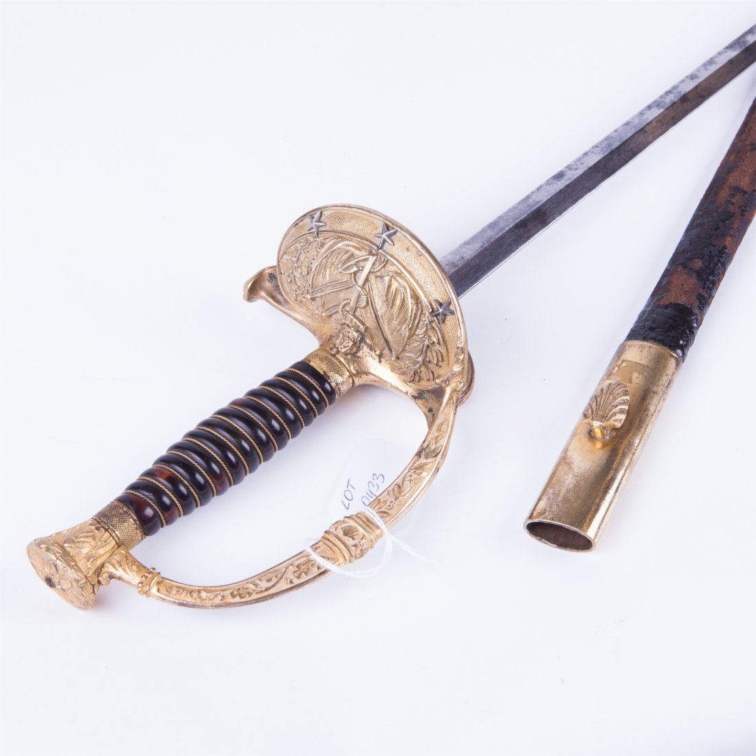 French naval admiral sword. 1804-1830. — image 1