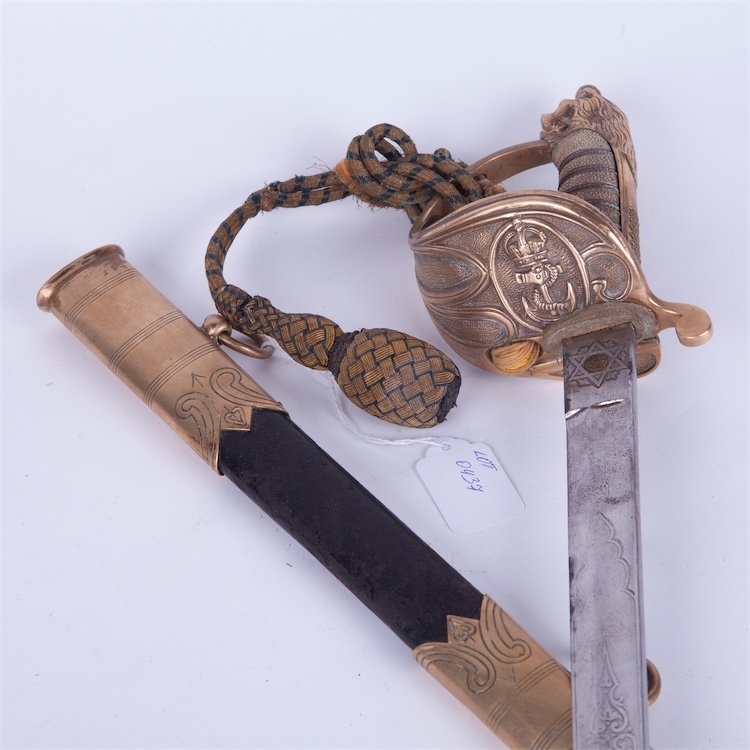 English navy officer sword. — image 1