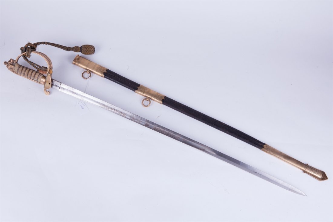 English navy officer sword. — image 5