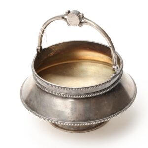 Russian silver sugar bowl. — image 1