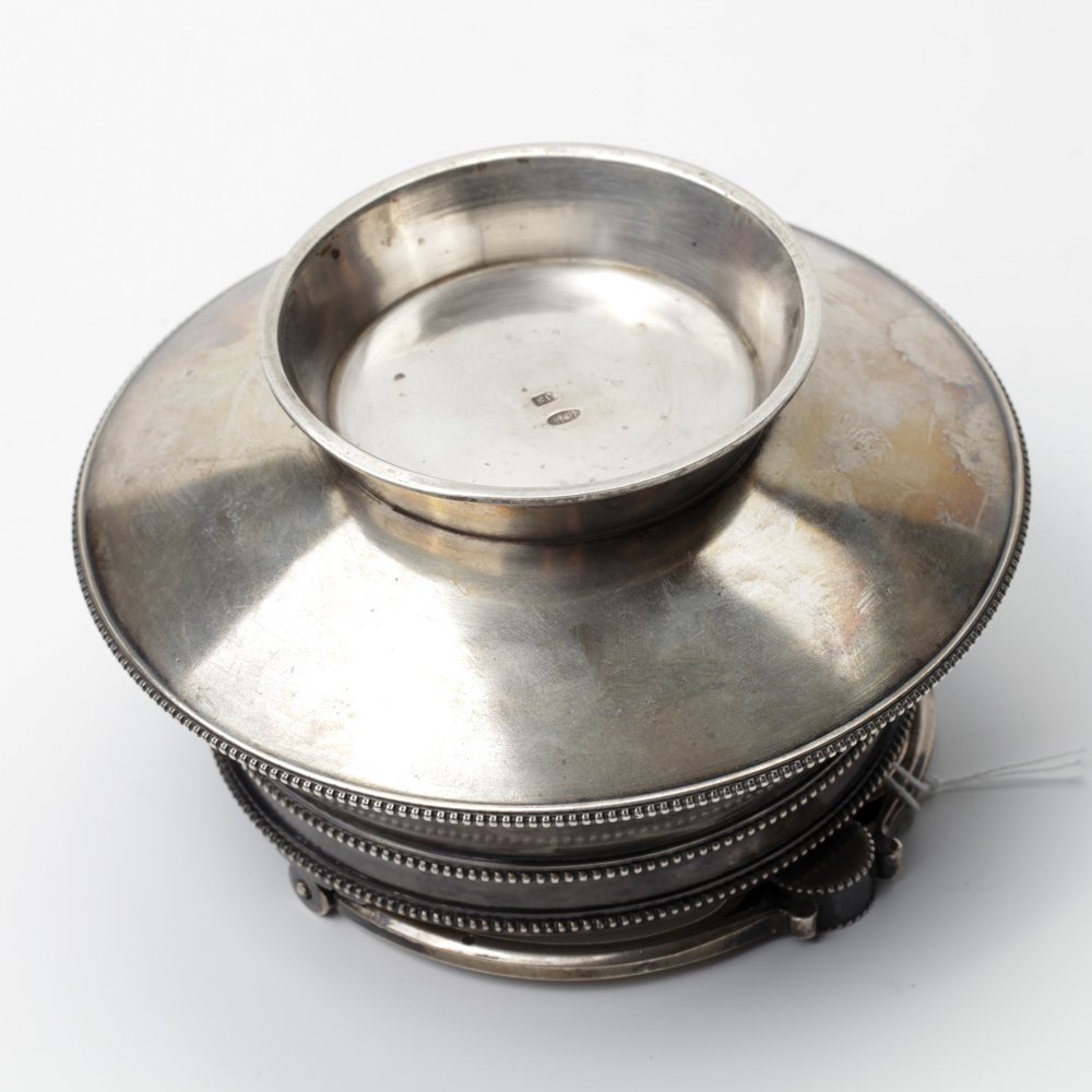 Russian silver sugar bowl. — image 2