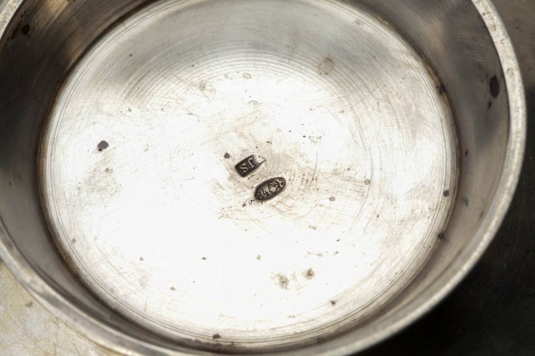Russian silver sugar bowl. — image 4